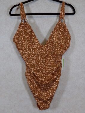NWT Sanctuary Swim Lion One Pc Swim Suit SizeXL Made w/ Recycled Plastic Bottles